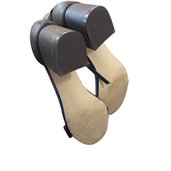 JustFab Espresso Kasha Heeled Sandal Size 8 - Picture 3 of 7